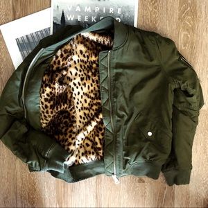 TopShop Jacket Animal Print Interior US 6